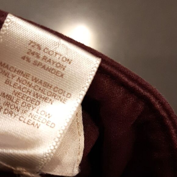 LOFT Burgundy Modern Skinny Ankle Pants - Picture 6 of 11